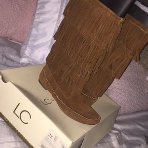 Lauren Conrad Fringed boots